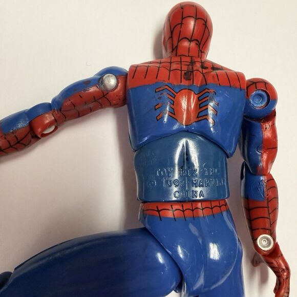 Vintage Toy Biz Spider-Man Action Figures Lot of 2 (1992 Marvel) - Picture 9 of 14